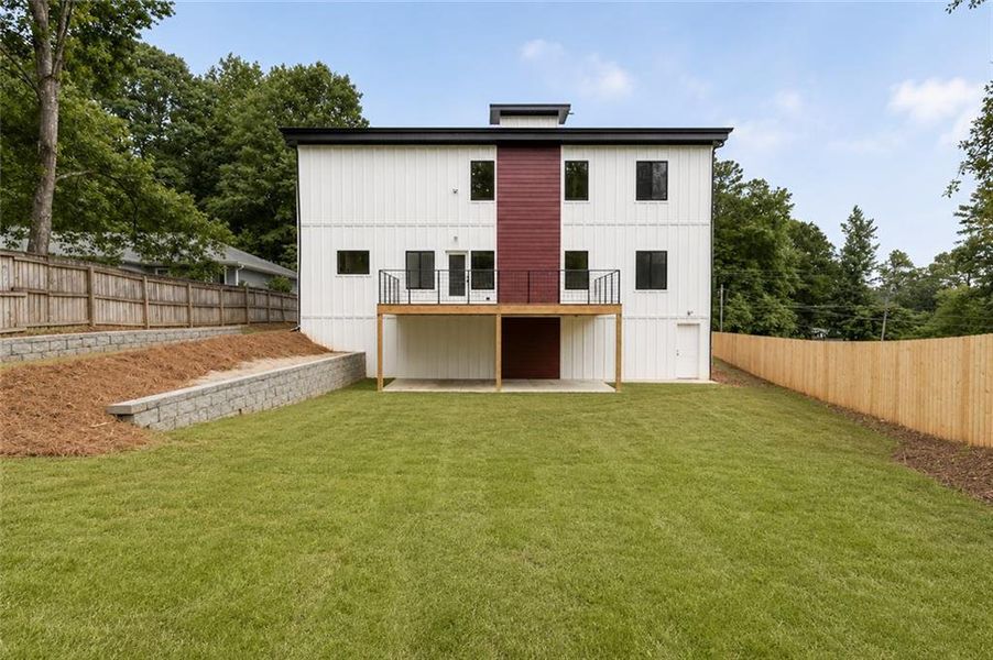 Exterior details and patio area of a home in , Atlanta (Image 33). Exterior details and patio area of a home in , Atlanta (Image 33).