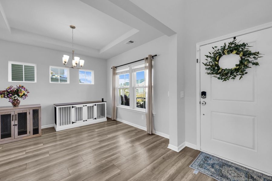 Furnished interior view inside a new home in , Summerville (Image 7). Furnished interior view inside a new home in , Summerville (Image 7).
