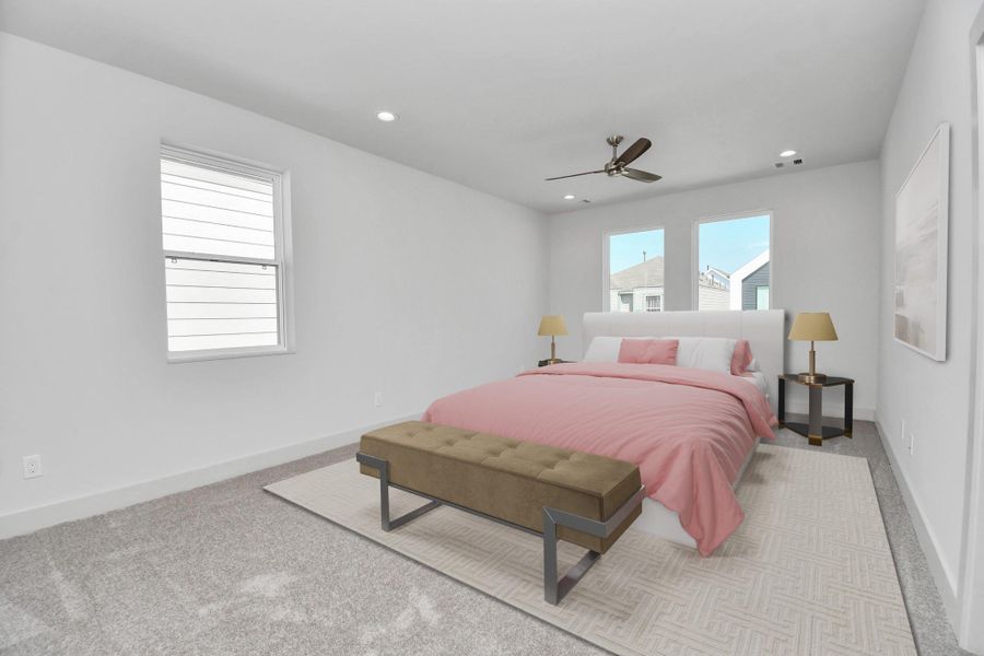 Furnished interior view inside a new home in Antigua, Houston (Image 19).