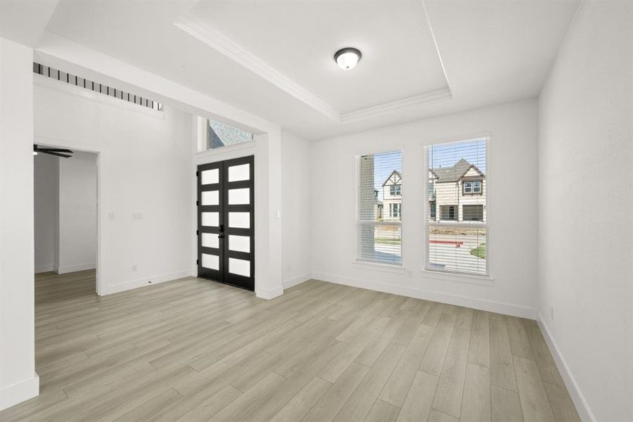 Spacious, unfurnished interior of a new home in Birdsong, Mansfield (Image 27). Spacious, unfurnished interior of a new home in Birdsong, Mansfield (Image 27).