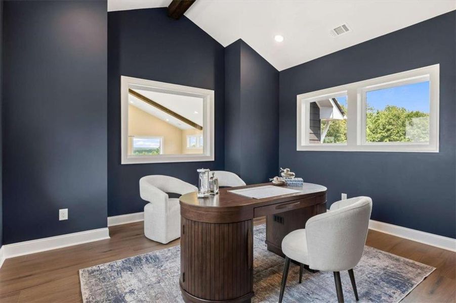 Furnished interior view inside a new home in , Roopville (Image 13).