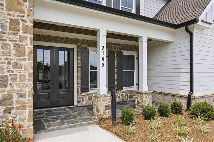 Exterior details and patio area of a home in , Marietta (Image 22). Exterior details and patio area of a home in , Marietta (Image 22).