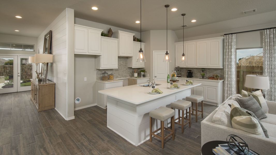 Representative furnished interior of a home built from the 2026W by Perry Homes in Veramendi, New Braunfels (Image 19).