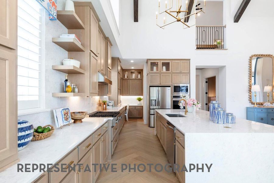 Furnished interior view inside a new home in Santa Rita Ranch, Liberty Hill (Image 30).