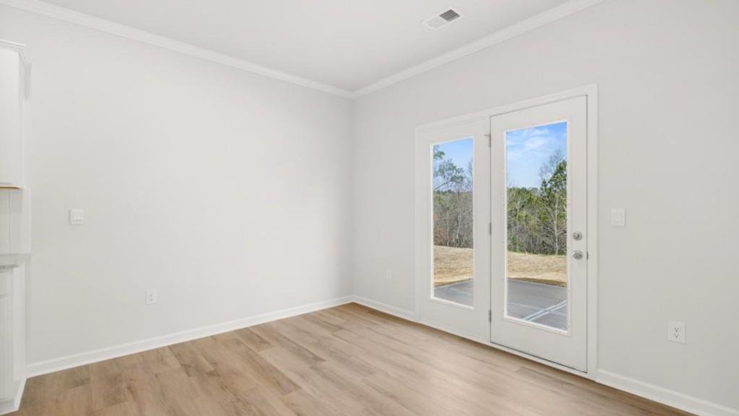 Spacious, unfurnished interior of a new home in Liberty Crossing, Braselton (Image 18). Spacious, unfurnished interior of a new home in Liberty Crossing, Braselton (Image 18).