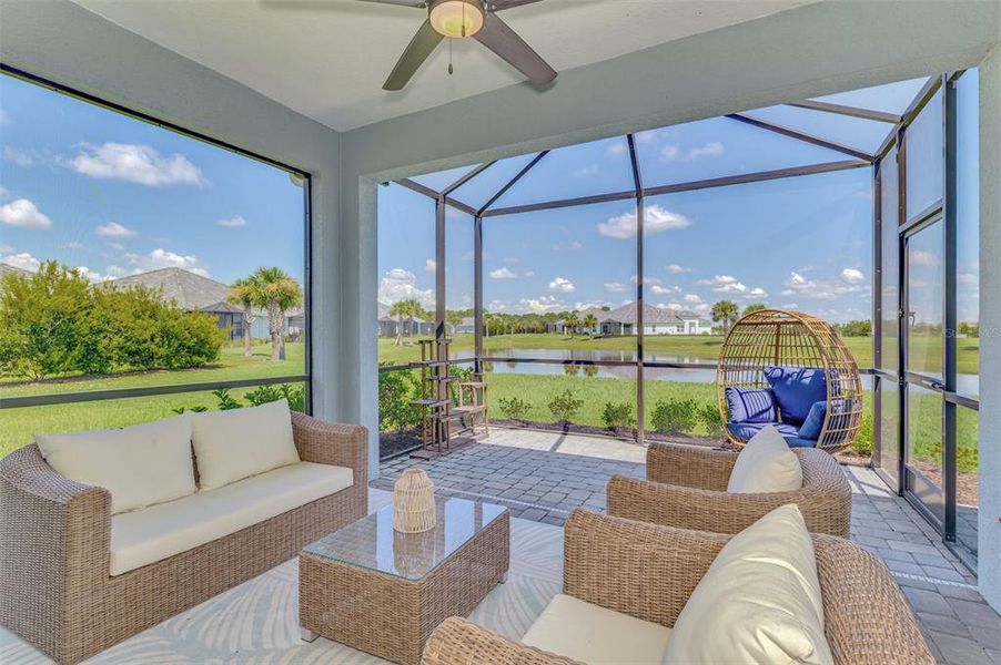 Exterior details and patio area of a home in , Sarasota (Image 2).