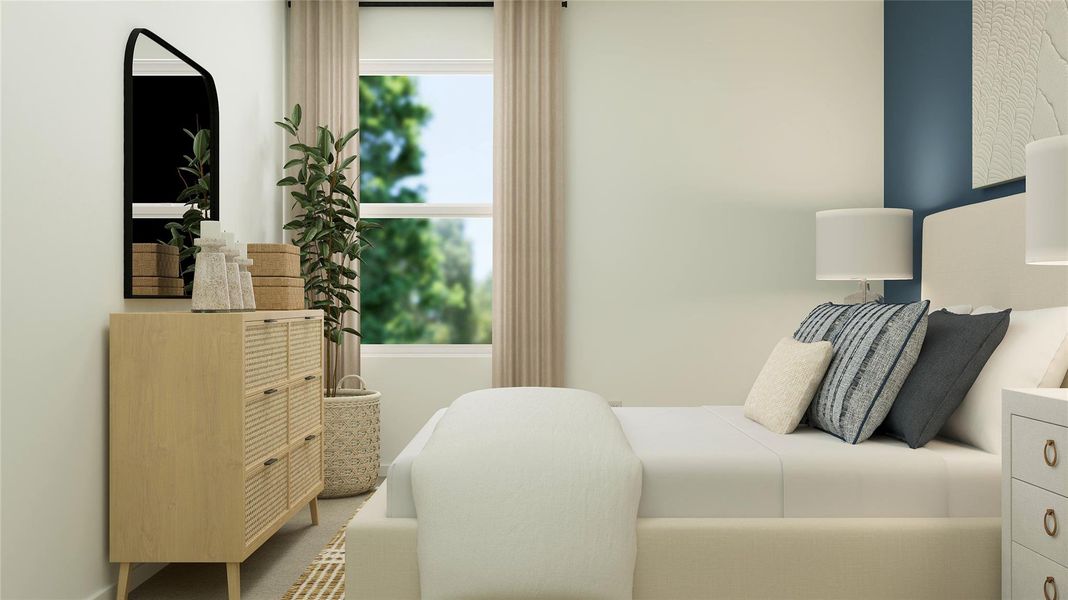 Furnished interior view inside a new home in Rancho Del Cielo, Jarrell (Image 5).