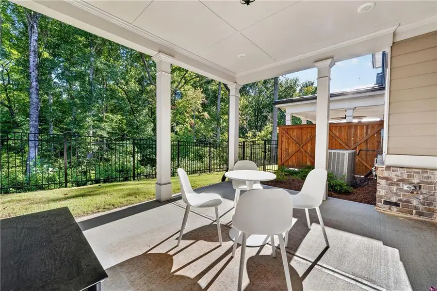 Exterior details and patio area of a home in , Suwanee (Image 4).