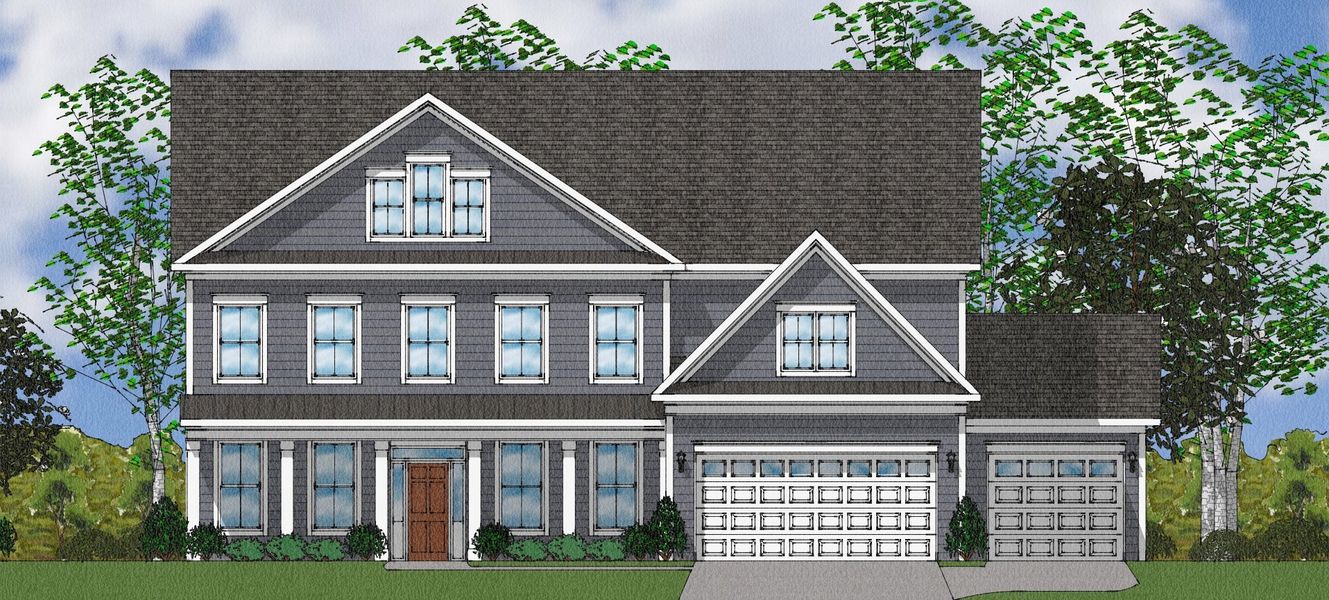 Representative exterior photo of a completed home built from the McKenna II - Elite Collection by Mungo Homes in Suter Estates, Easley, SC (Image 17).