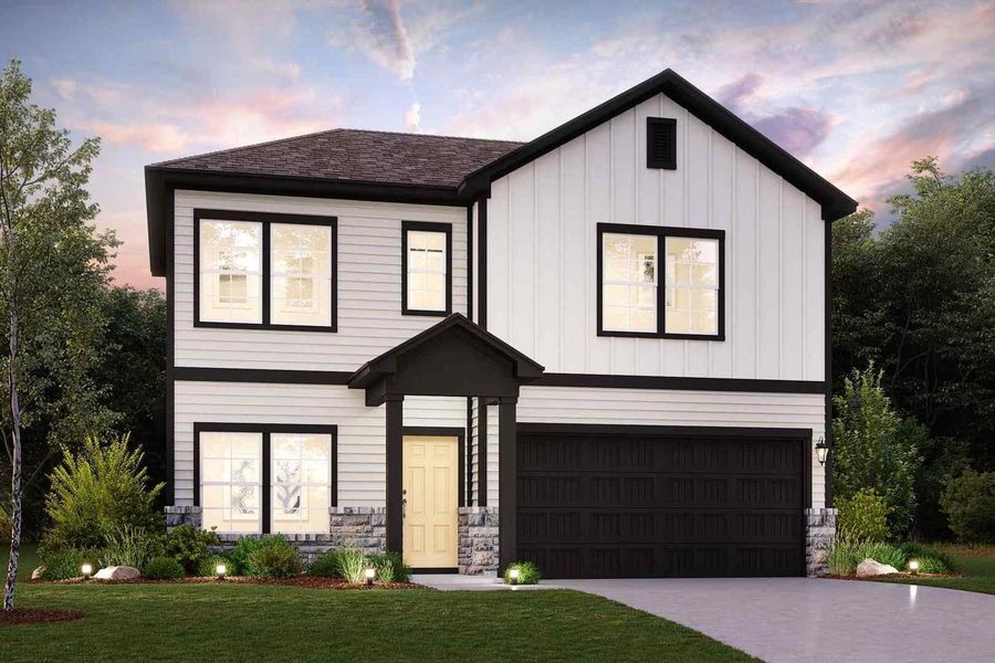 Front exterior of a home in the Stallion Run community, located in Buda, TX (Image 10).