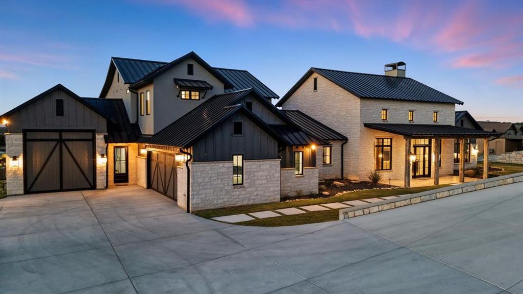 Front exterior of a new home in , Graford, TX, highlighting curb appeal (Image 25). Front exterior of a new home in , Graford, TX, highlighting curb appeal (Image 25).