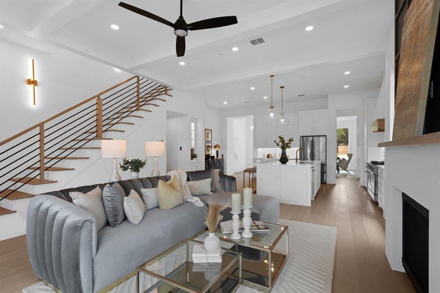 Beamed ceiling in Living and Dining Room! Beamed ceiling in Living and Dining Room!