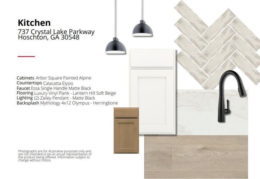 Sample of building materials used in homes in Twin Lakes, Hoschton (Image 2).