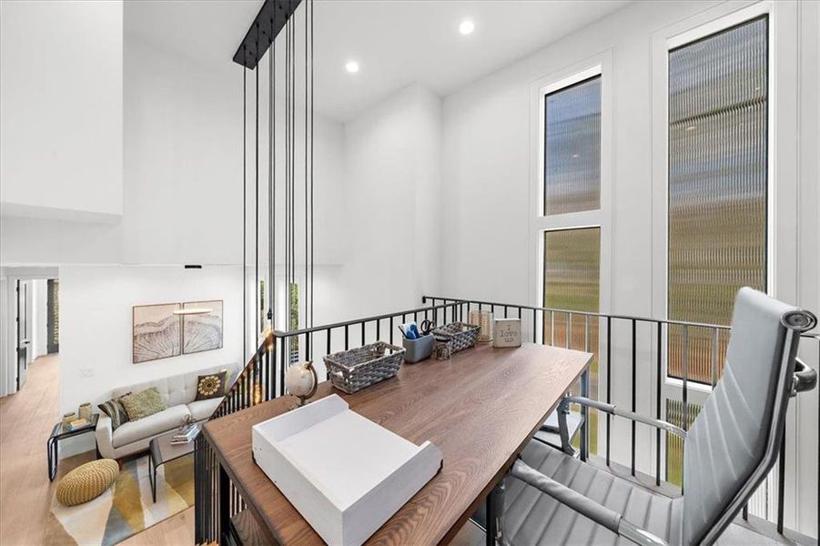 Furnished interior view inside a new home in , Atlanta (Image 70).