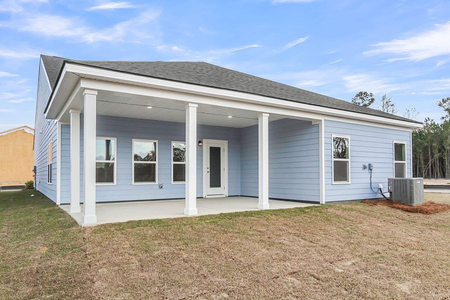 Exterior details and patio area of a home in , Summerville (Image 20). Exterior details and patio area of a home in , Summerville (Image 20).