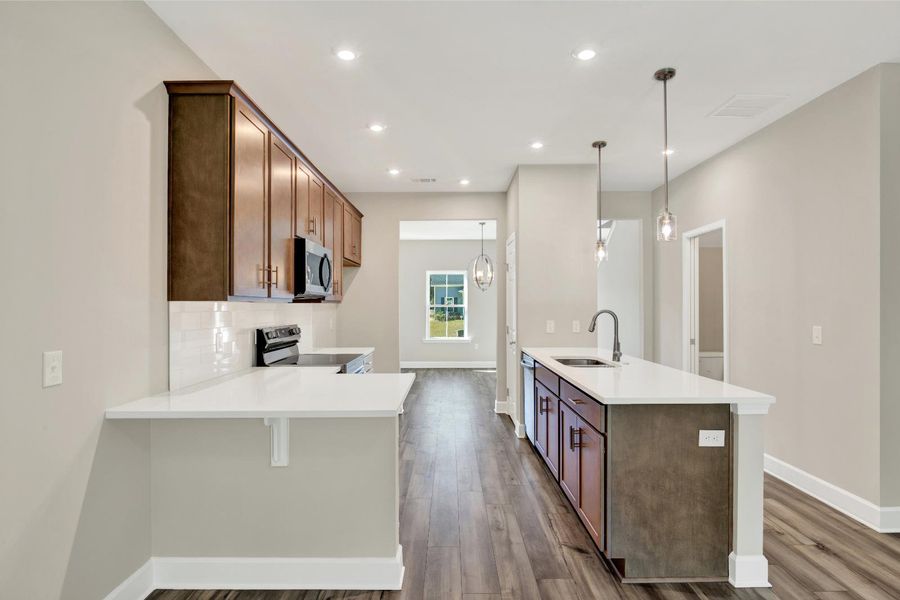 New Haven Townhome A - Family Room with view of Kitchen | 238 Haisley Run