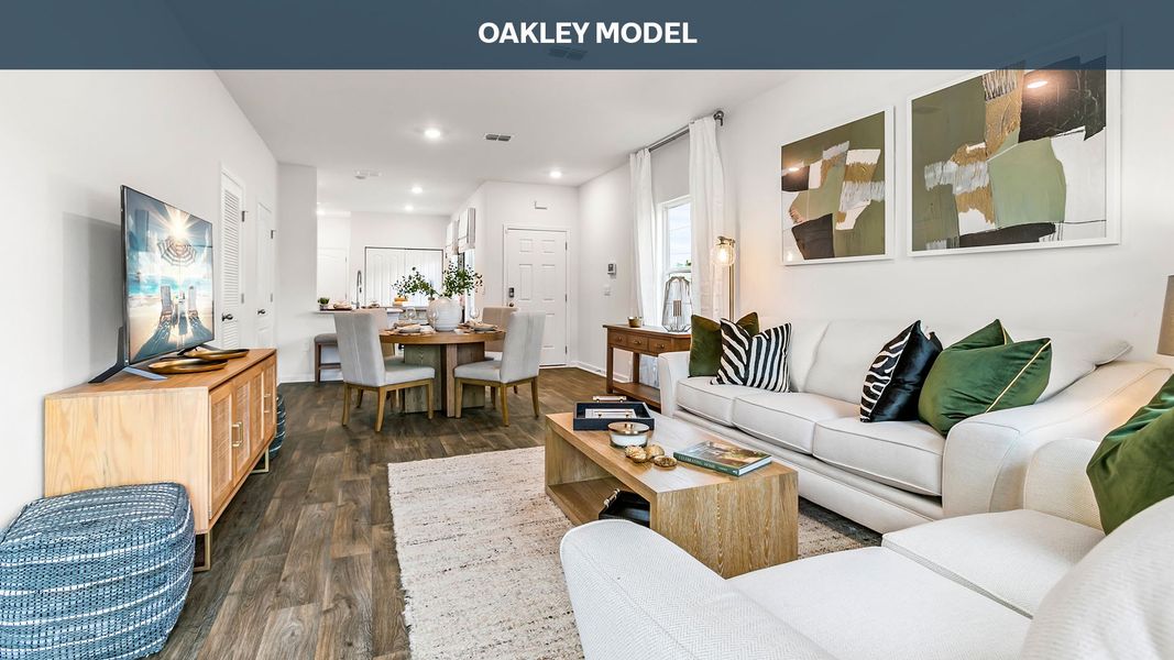 Representative furnished interior of a home built from the Oakley by D.R. Horton in Corsair, Middleburg (Image 10).