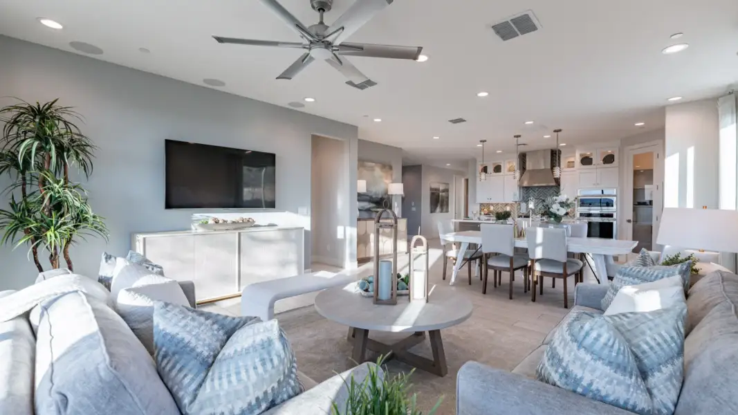 Furnished interior view inside a new home in The Villas at Mystic, Peoria (Image 7). Furnished interior view inside a new home in The Villas at Mystic, Peoria (Image 7).