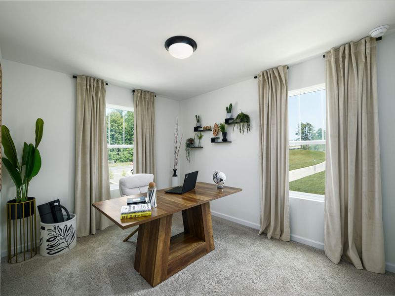 Furnished interior view inside a new home in Village at Reedy Creek Townhomes, Charlotte (Image 19).