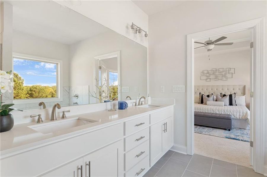 Furnished interior view inside a new home in , Buford (Image 8).