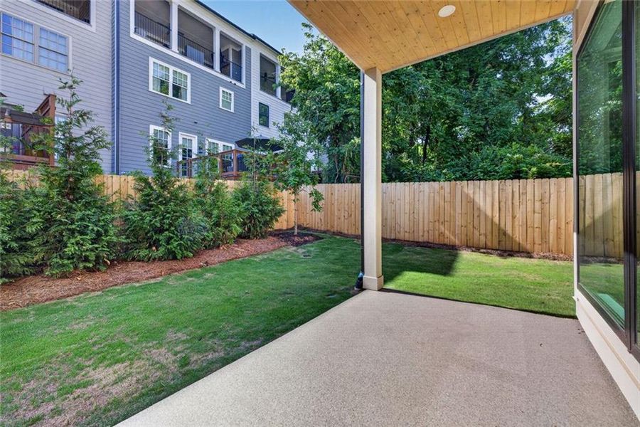 Exterior details and patio area of a home in , Atlanta (Image 34). Exterior details and patio area of a home in , Atlanta (Image 34).