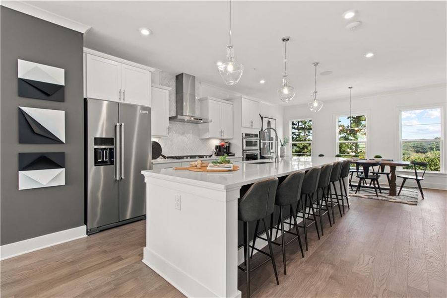 Furnished interior view inside a new home in Easton, Atlanta (Image 7). Furnished interior view inside a new home in Easton, Atlanta (Image 7).