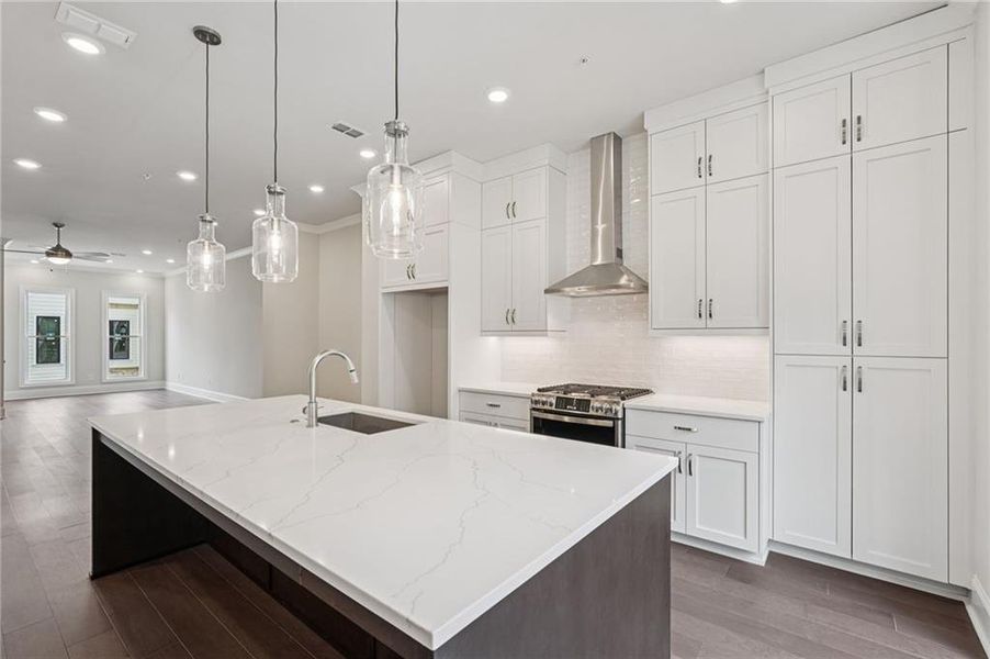 Furnished interior view inside a new home in Byers Park, Alpharetta (Image 10).