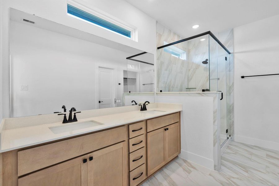 Furnished interior view inside a new home in Elyson, Katy (Image 12).