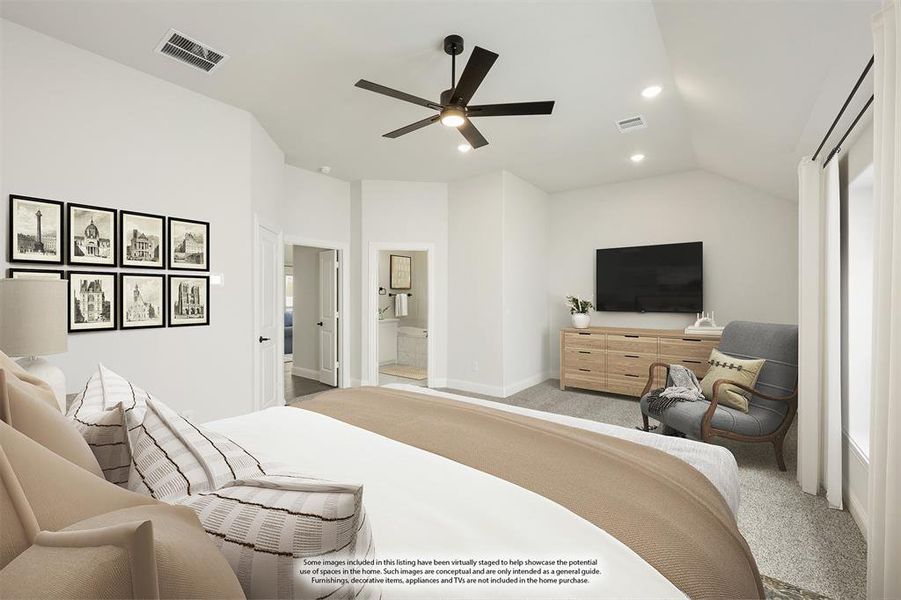 Furnished interior view inside a new home in Painted Tree Woodland District 50, McKinney (Image 15). Furnished interior view inside a new home in Painted Tree Woodland District 50, McKinney (Image 15).