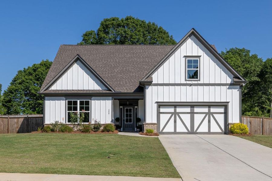 Front exterior of a new home in , Winder, GA, highlighting curb appeal (Image 20).