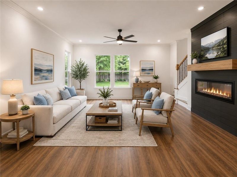 Furnished interior view inside a new home in , Emerson (Image 9).