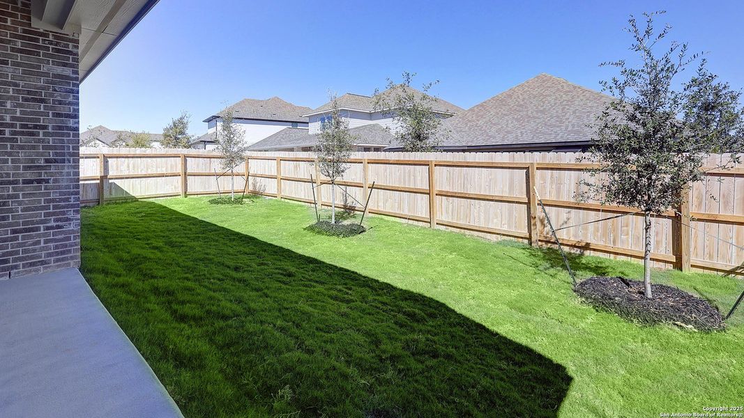Exterior details and patio area of a home in Corley Farms 50', Boerne (Image 16). Exterior details and patio area of a home in Corley Farms 50', Boerne (Image 16).