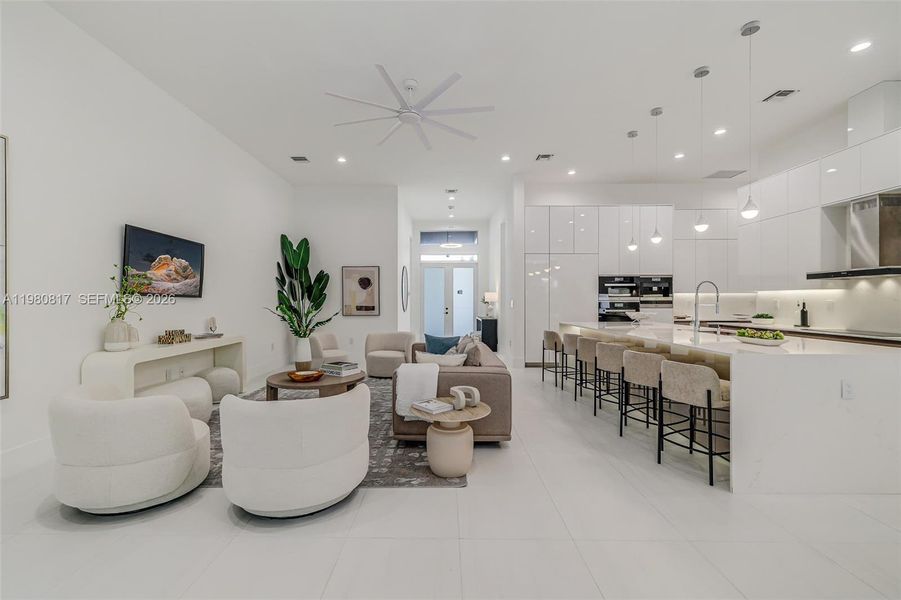 Furnished interior view inside a new home in , Biscayne Park (Image 44).