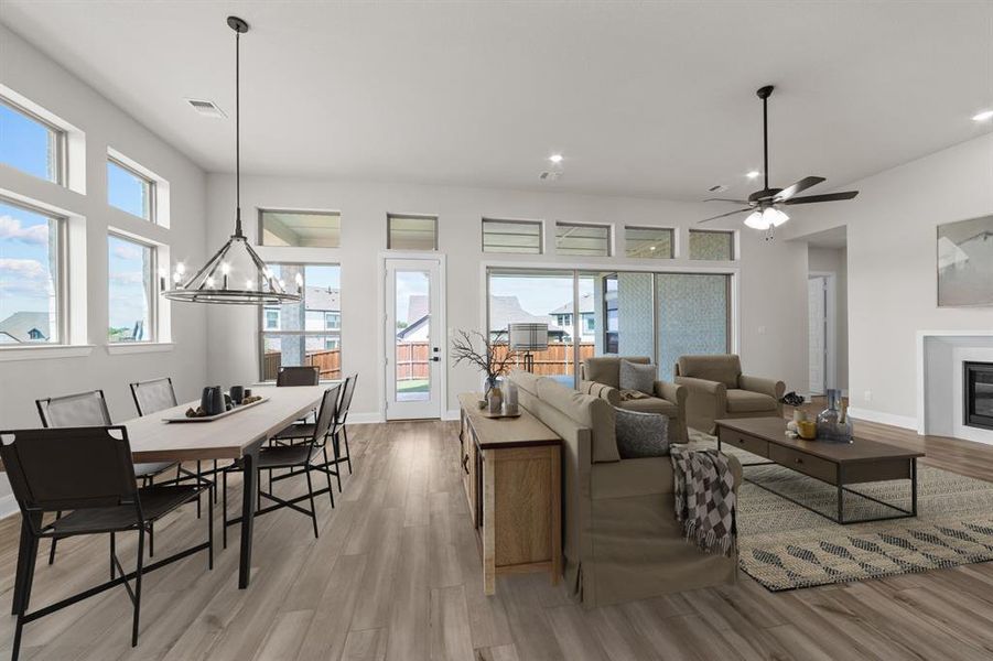 Furnished interior view inside a new home in South Pointe Manor Series, Mansfield (Image 6). Furnished interior view inside a new home in South Pointe Manor Series, Mansfield (Image 6).