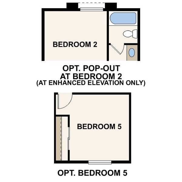 2D floor plan layout of this home in The Aurora Highlands, Aurora, CO (Image 5).