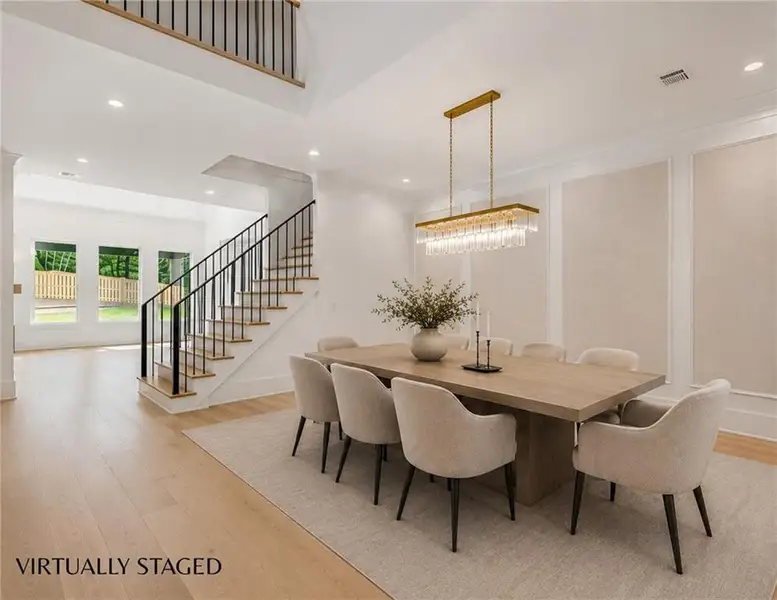 Furnished interior view inside a new home in , Hoschton (Image 40).