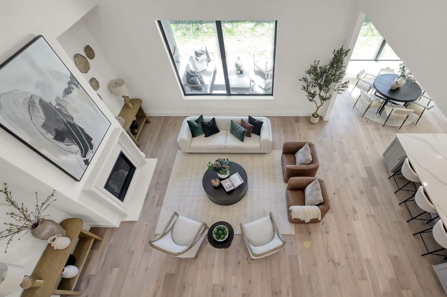 Furnished interior view inside a new home in , Houston (Image 18). Furnished interior view inside a new home in , Houston (Image 18).