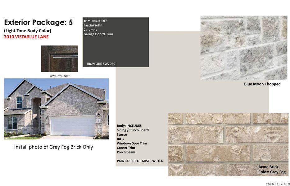 Sample of building materials used in homes in Ladera, San Antonio (Image 3).
