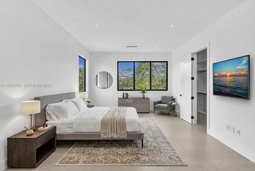 Furnished interior view inside a new home in , Miami (Image 16). Furnished interior view inside a new home in , Miami (Image 16).