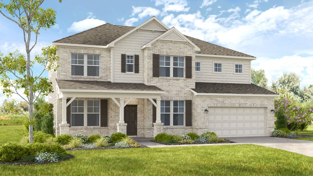 Representative exterior photo of a completed home built from the Easton by Taylor Morrison in Reserve at Hickory Walk, Kennesaw, GA (Image 22).
