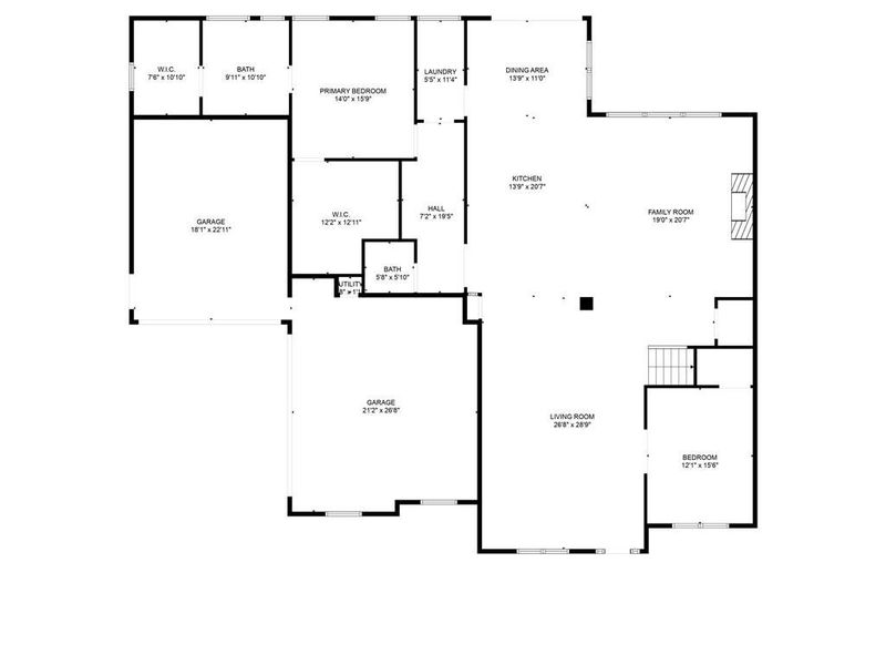 2D floor plan layout of this home in , Lilburn, GA (Image 3).