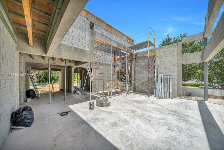 In-progress construction of a new home in , Miami Shores, FL (Image 14).