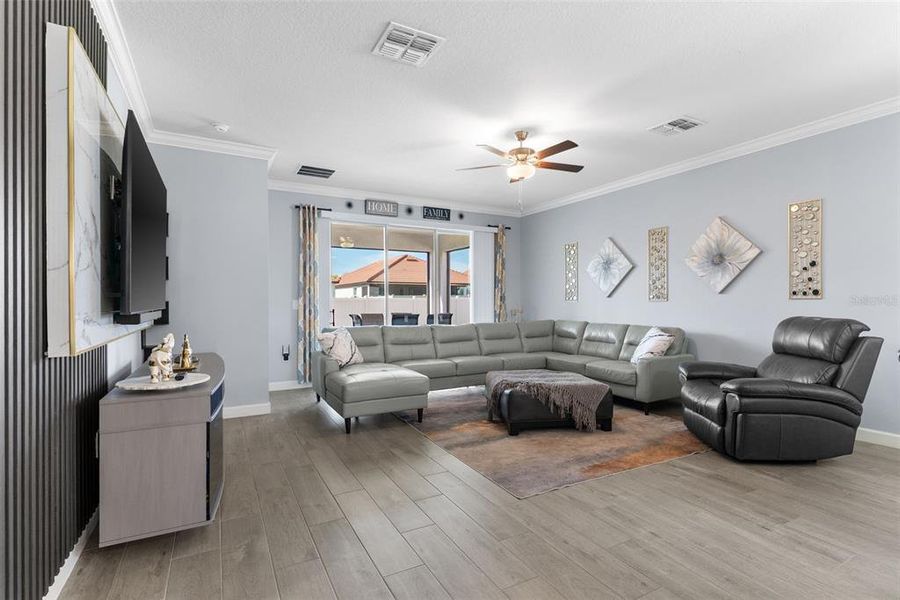 Furnished interior view inside a new home in Southshore Bay Active Adult, Wimauma (Image 13). Furnished interior view inside a new home in Southshore Bay Active Adult, Wimauma (Image 13).