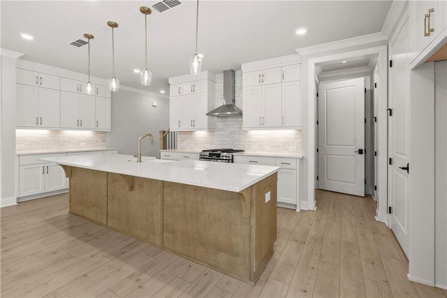 Furnished interior view inside a new home in Waterside Townhomes, Peachtree Corners (Image 5).