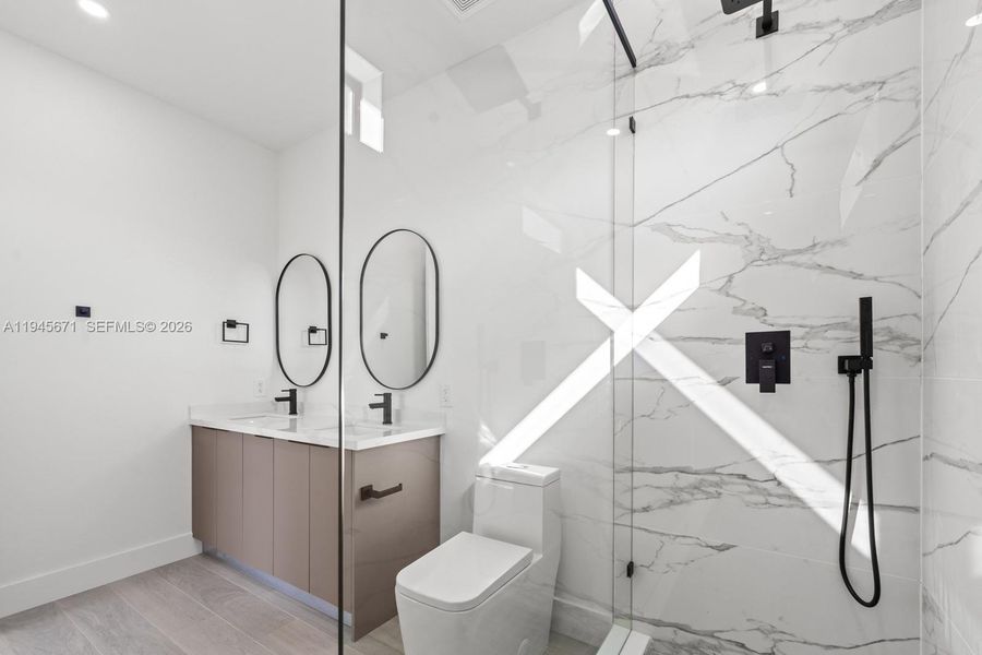 Furnished interior view inside a new home in , Miami (Image 5).