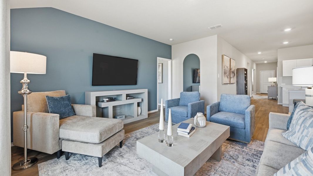 Furnished interior view inside a new home in Dry Creek, Bridgeport (Image 15). Furnished interior view inside a new home in Dry Creek, Bridgeport (Image 15).