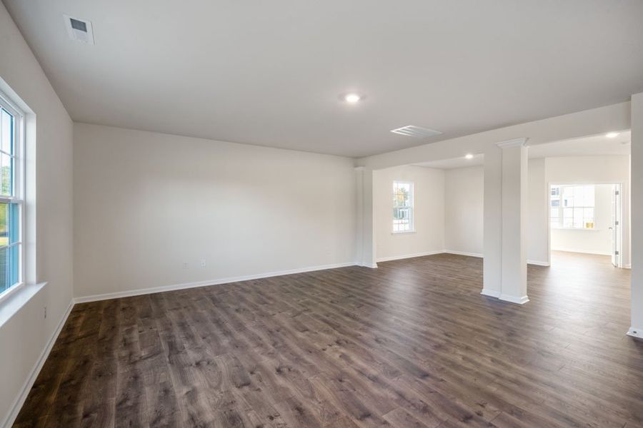Representative unfurnished interior of a home built from the COLUMBIA by D.R. Horton in Gretchen Pines, West End (Image 8).