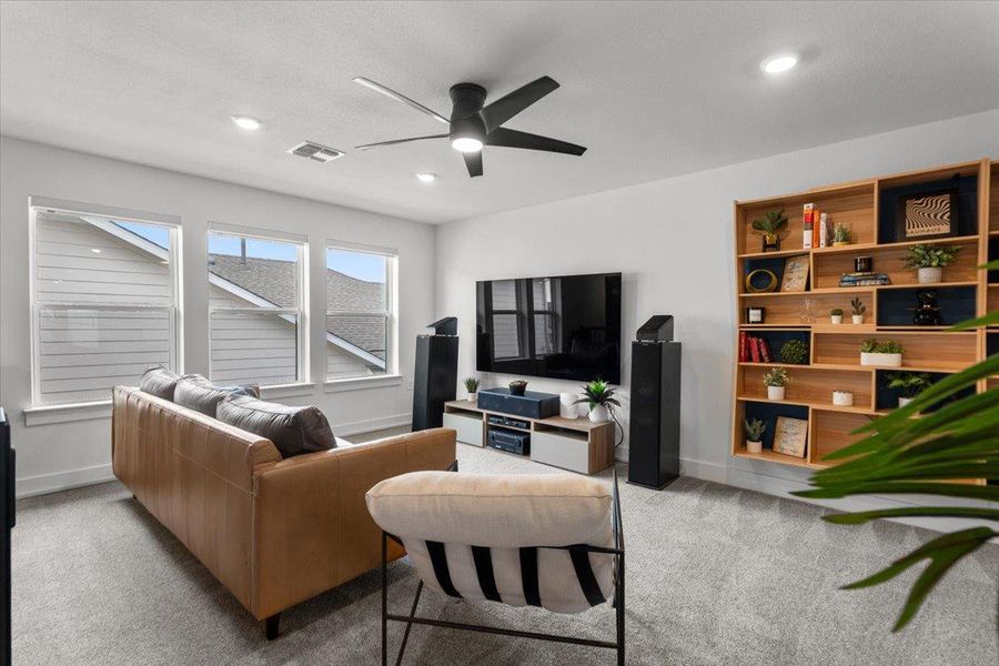 Furnished interior view inside a new home in Easton Park, Austin (Image 13). Furnished interior view inside a new home in Easton Park, Austin (Image 13).