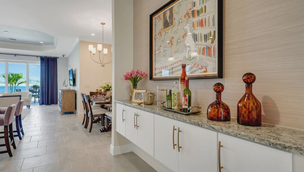 Representative furnished interior of a home built from the Dream 2 by Neal Communities in SkySail, Naples (Image 20).