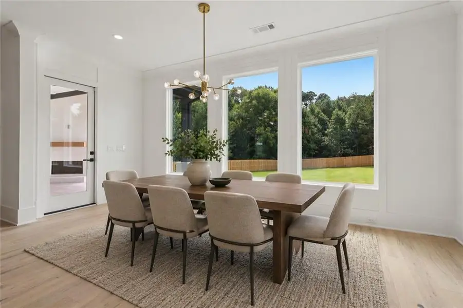Furnished interior view inside a new home in , Dacula (Image 17).